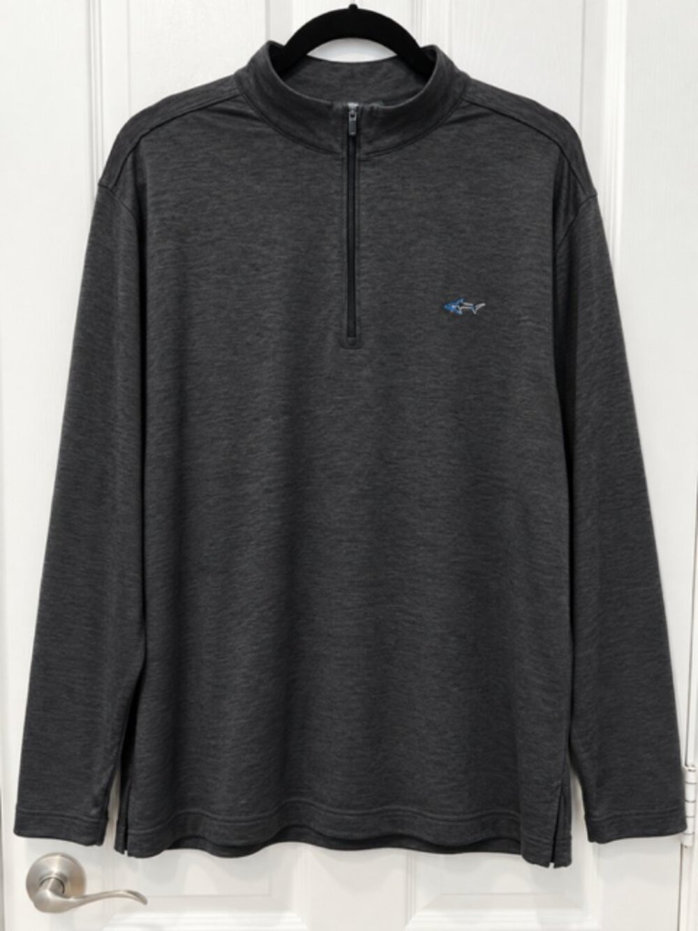 Greg Norman XXL Gray Charcoal Quarter Zip Golf Pullover Coastal Preppy